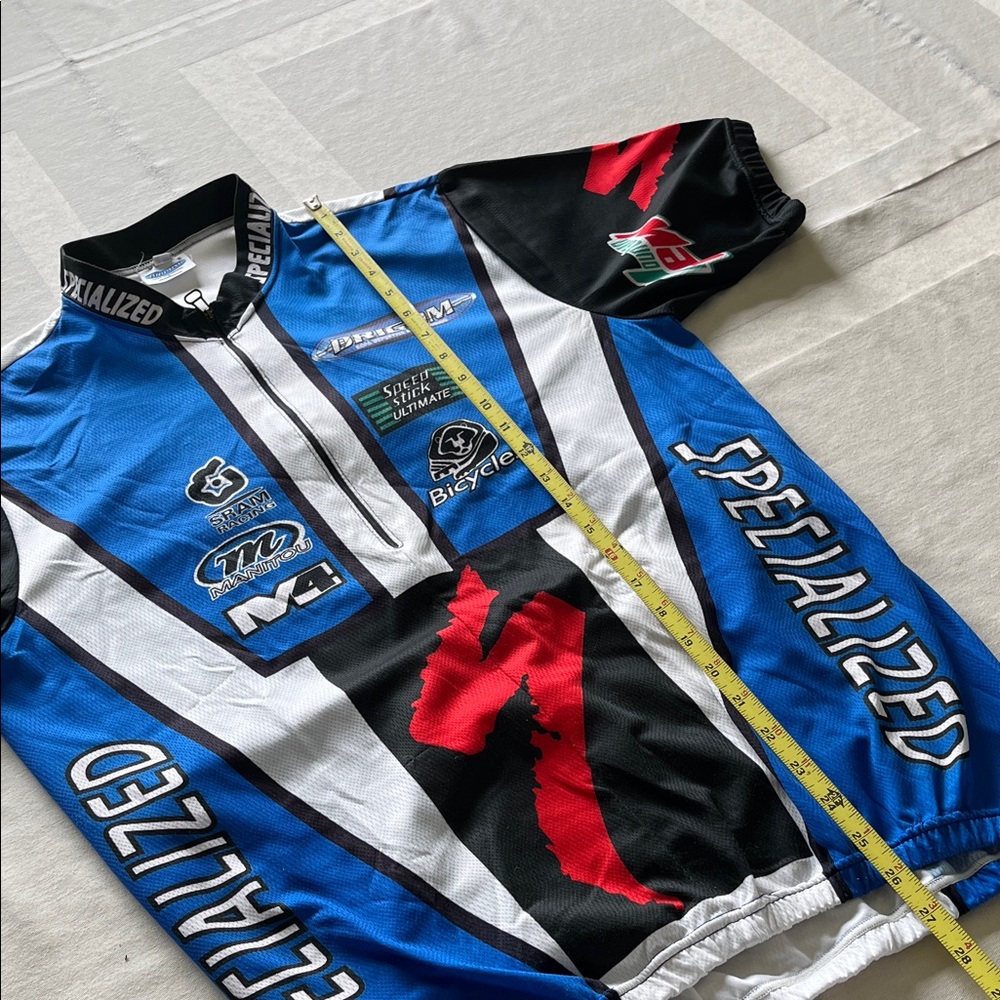 Specialized Men's Blue, Black, and Red Cycling Jersey L and Shorts M Set - Picture 7 of 13